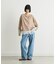 【接触冷感/ドット柄あり】フェイクレイヤードシアースラブ刺繍オーバーTee