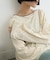 【接触冷感/ドット柄あり】フェイクレイヤードシアースラブ刺繍オーバーTee