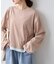【新色登場/夏も快適】フェイクレイヤードシアースラブ刺繍オーバーTee