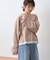 【接触冷感/ドット柄あり】フェイクレイヤードシアースラブ刺繍オーバーTee