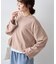 【接触冷感/ドット柄あり】フェイクレイヤードシアースラブ刺繍オーバーTee