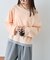 【接触冷感/ドット柄あり】フェイクレイヤードシアースラブ刺繍オーバーTee