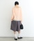 【接触冷感/ドット柄あり】フェイクレイヤードシアースラブ刺繍オーバーTee
