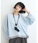 【接触冷感/ドット柄あり】フェイクレイヤードシアースラブ刺繍オーバーTee