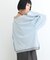 【接触冷感/ドット柄あり】フェイクレイヤードシアースラブ刺繍オーバーTee