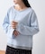 【接触冷感/ドット柄あり】フェイクレイヤードシアースラブ刺繍オーバーTee