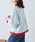【新色登場/夏も快適】フェイクレイヤードシアースラブ刺繍オーバーTee