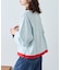 【接触冷感/ドット柄あり】フェイクレイヤードシアースラブ刺繍オーバーTee