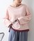 【接触冷感/ドット柄あり】フェイクレイヤードシアースラブ刺繍オーバーTee