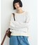 【接触冷感/ドット柄あり】フェイクレイヤードシアースラブ刺繍オーバーTee