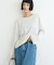 【接触冷感/ドット柄あり】フェイクレイヤードシアースラブ刺繍オーバーTee