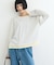 【接触冷感/ドット柄あり】フェイクレイヤードシアースラブ刺繍オーバーTee