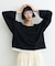【接触冷感/ドット柄あり】フェイクレイヤードシアースラブ刺繍オーバーTee