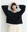 【接触冷感/ドット柄あり】フェイクレイヤードシアースラブ刺繍オーバーTee