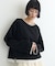 【接触冷感/ドット柄あり】フェイクレイヤードシアースラブ刺繍オーバーTee