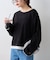 【接触冷感/ドット柄あり】フェイクレイヤードシアースラブ刺繍オーバーTee