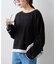 【接触冷感/ドット柄あり】フェイクレイヤードシアースラブ刺繍オーバーTee