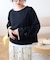【接触冷感/ドット柄あり】フェイクレイヤードシアースラブ刺繍オーバーTee