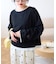 【接触冷感/ドット柄あり】フェイクレイヤードシアースラブ刺繍オーバーTee