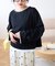 【接触冷感/ドット柄あり】フェイクレイヤードシアースラブ刺繍オーバーTee