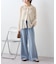 襟付きプリーツカットレースシアーカーデ