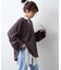 【WEB限定/大人見え】襟配色カラーシアースラブワイドラガーロンTee