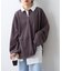 【WEB限定/大人見え】襟配色カラーシアースラブワイドラガーロンTee