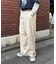 【ユニセックス】【接触冷感】ジャガードタックストレートパンツ