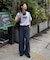 【ユニセックス】【接触冷感】ジャガードタックストレートパンツ