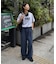 【ユニセックス】【接触冷感】ジャガードタックストレートパンツ