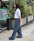 【ユニセックス】【接触冷感】ジャガードタックストレートパンツ