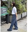 【ユニセックス】【接触冷感】ジャガードタックストレートパンツ