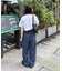 【ユニセックス】【接触冷感】ジャガードタックストレートパンツ