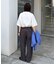 【ユニセックス】【接触冷感】ジャガードタックストレートパンツ