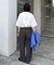 【ユニセックス】【接触冷感】ジャガードタックストレートパンツ