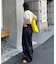 【UNISEX】【プラスサイズあり】接触冷感配色ステッチカーブパンツ