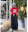 【UNISEX】【プラスサイズあり】接触冷感配色ステッチカーブパンツ