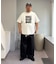 【UNISEX】【プラスサイズあり】接触冷感配色ステッチカーブパンツ