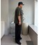 【UNISEX】【プラスサイズあり】接触冷感配色ステッチカーブパンツ