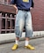 【UNISEX】デニムハーフカーゴパンツ