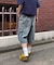 【UNISEX】デニムハーフカーゴパンツ