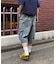 【UNISEX】デニムハーフカーゴパンツ