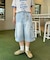 【UNISEX】デニムハーフカーゴパンツ