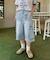 【UNISEX】デニムハーフカーゴパンツ