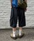 【UNISEX】デニムハーフカーゴパンツ