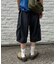 【UNISEX】デニムハーフカーゴパンツ