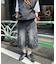 【UNISEX】デニムハーフカーゴパンツ