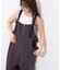 【etsinta】スウェットオーバーサロペット