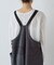 【etsinta】スウェットオーバーサロペット
