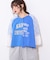 【etsinta】袖レースリメイク切替カレッジTee